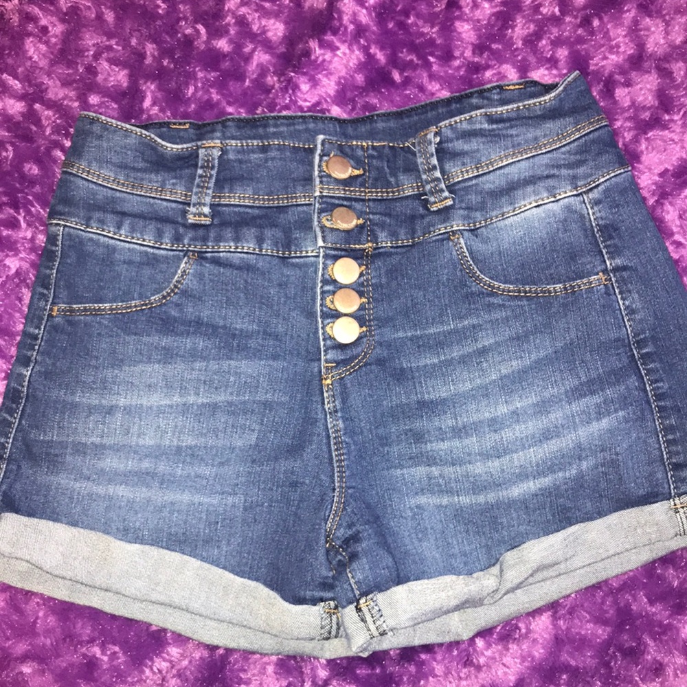 Tinseltown HIgh Waisted Denim Shorts Size 3